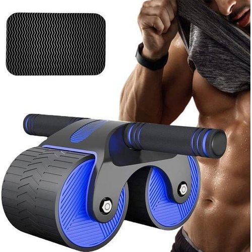 Famanu Ab Roller - Komfortables Training für Bauch- und Körpermuskulatur - Blau