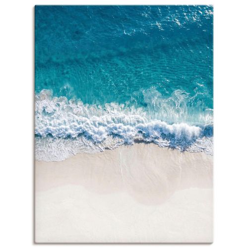 Wandbild OTTO HOME "Strand von oben I", blau (farbe bild(er): blau), B:30cm H:40cm T:1,7cm, Canvas, Bilder, als Poster oder Leinwandbild in verschied. Größen