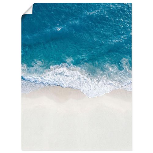 Wandbild OTTO HOME "Strand von oben II", blau (farbe bild(er): blau), B:30cm H:40cm T:0,1cm, Papier, Bilder, als Poster oder Leinwandbild in verschied. Größen