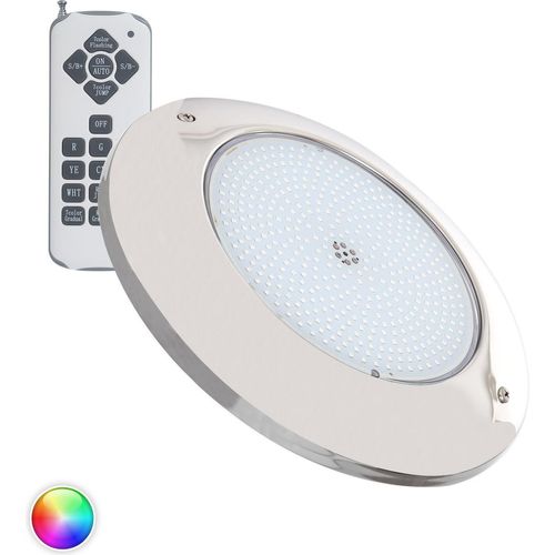 LED Poolstrahler Aufbau RGB tauchfähig 12V AC IP68 Rostfreier Edelstahl 35W XtraPool Ja RGB