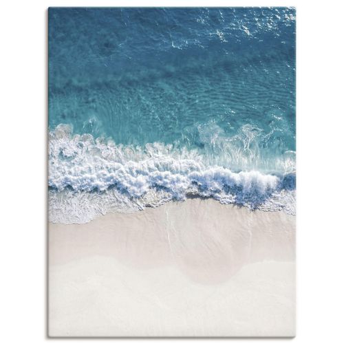 Wandbild OTTO HOME "Strand von oben I", blau (farbe bild(er): blau), B:60cm H:80cm T:2cm, Canvas, Bilder, als Poster oder Leinwandbild in verschied. Größen