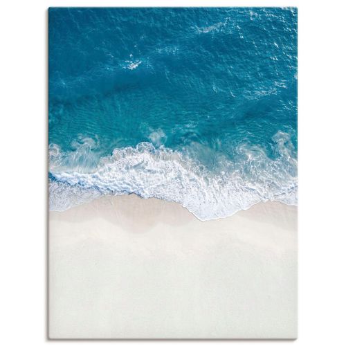 Wandbild OTTO HOME "Strand von oben II", blau (farbe bild(er): blau), B:30cm H:40cm T:1,7cm, Canvas, Bilder, als Poster oder Leinwandbild in verschied. Größen