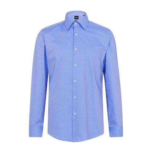 Boss Herenoverhemd met Hank Kent-kraag, slim fit, voor formele gelegenheden (Blauw)