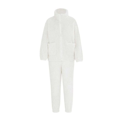 Miso - Loungewear Set für Damen, Langfaseriges Vlies (Weiß)