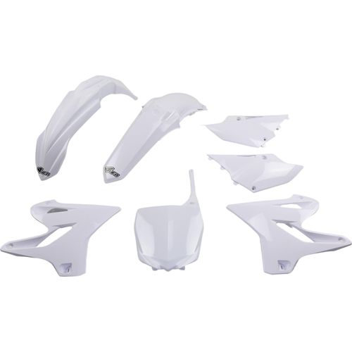 Verkleidungskit UFO PLAST 7-teilig Verkleidungssatz Kunststoff für Yamaha YZ WR 125 / 250 ccm Bj. 2015 - 2021, Farbe:weiß OEM