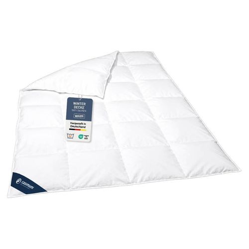 Daunendecke 200x200 cm, warme Winterdecke, Bettdecke 100% Daunen, DOWNPASS, CASIMUM