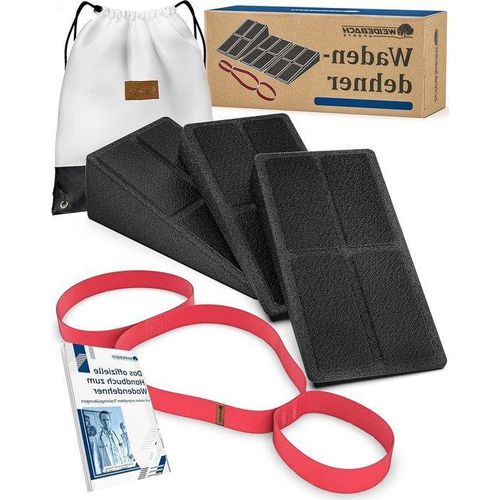Famanu Kuitstrecker Set 3-teilig inkl. Stretchband und Übungsanleitungen - effektive Kuitstrecker für gesundes Dehnen