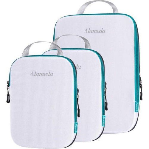 Famanu Packing Cubes Set für Handgepäck - Weiß (L+S+S)