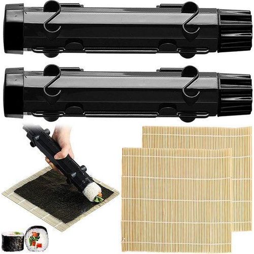 Famanu Sushi-Set Tragbar und einfach zu bedienen - 4 Teile für Zuhause, Picknicks und Anfänger