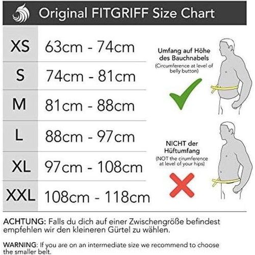 Famanu Gewichthebergurt V1 für Männer und Frauen - Gewichthebergurt für Fitness, Bodybuilding und Crossfit - Schwarz XX-Large