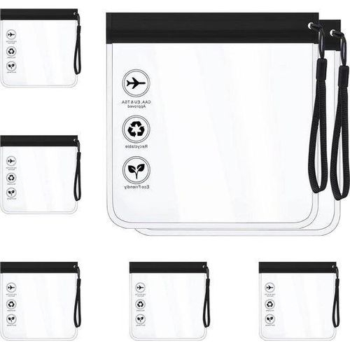 Famanu Zip Bags Flüssigkeitsbeutel 1L TSA Genehmigt - 1 Liter - Handgepäck Flüssigkeiten - Toilettasche - Reiseaccessoires