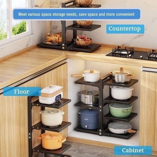 Famanu Pannenorganizer 5-lagig - Schwarz
