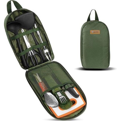 Famanu Camping Kochgeschirr Set - 8-teiliges Outdoor Kochgeschirr Set