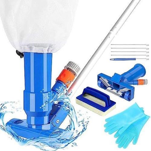 Famanu Schwimmbadreinigung - Effektiver Schwimmbadsauger - Blau