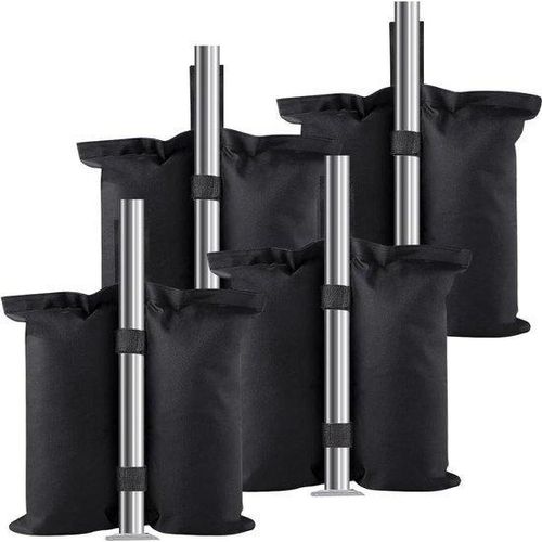 Famanu Sandgewichtstaschen Set von 4 für Pavillons 181 kg - Pop-up Zelt Zubehör - Schwarz