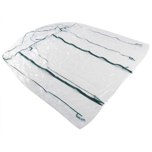 Famanu Gewächshaus PVC Grün für Mini Pflanzen - Wasserfestes Pflanzencover für Garten und Balkon - 143 x 73 x 195 cm