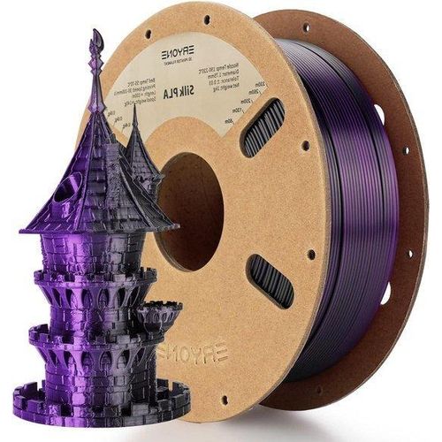 Famanu 3D-Druckerfilament PLA 1,75 mm 1 kg - Dual Extruder Rot Lila