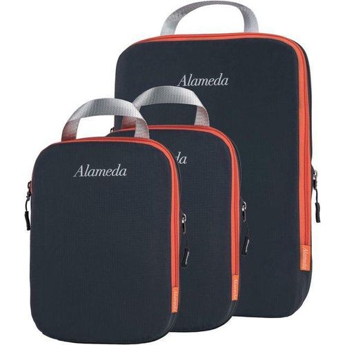 Famanu Kompressionsverpackung Kubus Set - Platzsparende Organizer für Gepäck und Rucksack (3 Stück: 1 Groß und 2 Mittel)