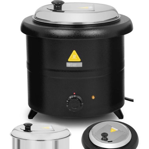 Elektrischer Suppenkocher Thermoskanne 13 l 600 W schwarz