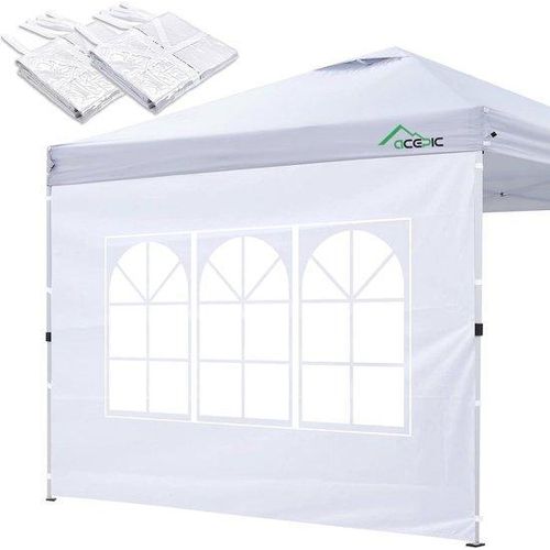 Famanu Seitenwände für Pop-Up Pavillon - 10x10, 210D - Ideal für Veranstaltungen im Freien
