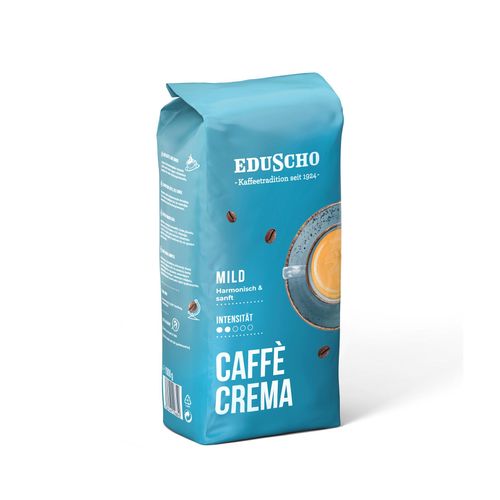 Eduscho Caffè Crema Mild - 8 x 1 kg Ganze Bohne - Intensität: 2/5