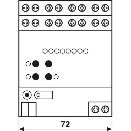 JUNG KNX Rolladenaktor 4fach AC 2504REGHER 230 V 2504REGHER