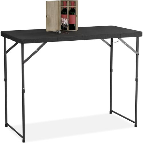 Famanu Klappbare Gartentisch für 6 Personen - Verstellbar und transportfreundlich