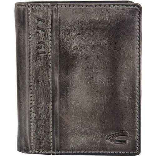 Famanu Geldbörse Herren mit 12 Kreditkartenfächern - Schwarz, Vintage Look