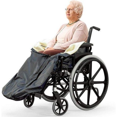 Famanu Rollstuhldecke - Fleece Fußsack für Rollstühle - Dick und Warm