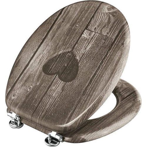 Famanu WC-Sitz ansprechendes Design - hochwertige Holzoptik