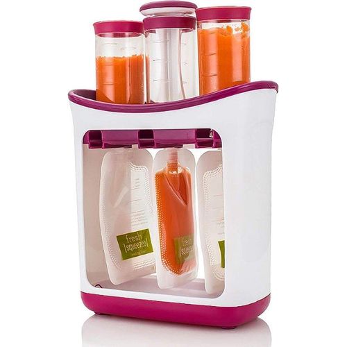Famanu Babyernährungs-Presse mit 10 Quetschbeuteln - BPA-frei