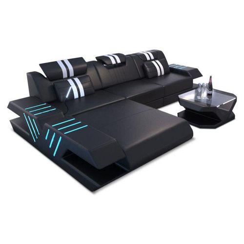 Ecksofa Venedig L-Form aus Leder