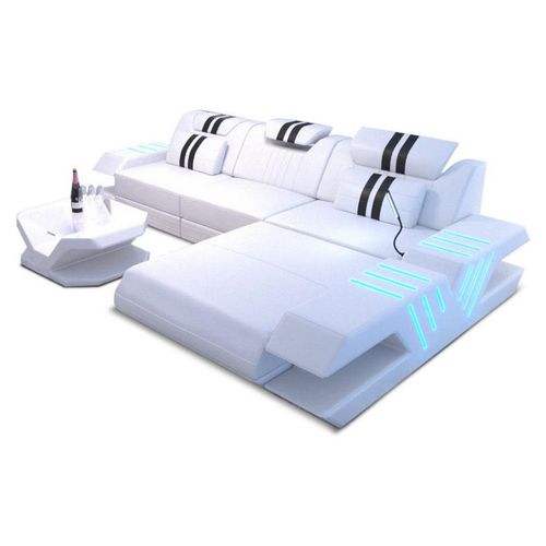 Ecksofa Venedig L-Form aus Leder