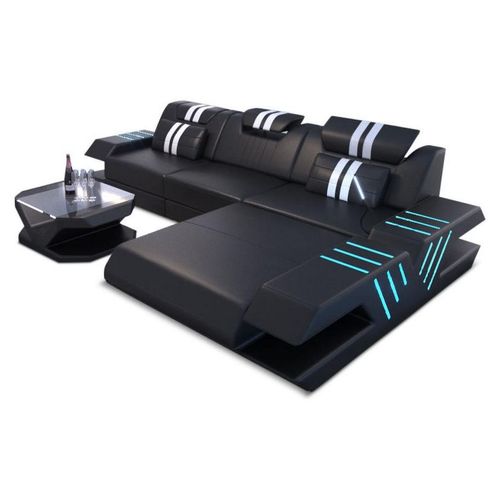 Ecksofa Venedig L-Form aus Leder