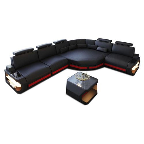 Couch Asti Hochsten L-Form in Leder