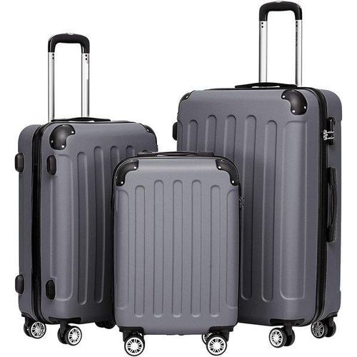 Famanu Hartschalen-Trolley XL-L-M - Geschäftliches Grau