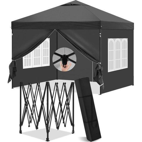 Famanu Faltpavillon 3 x 3 m mit Seitenwänden - Wasserdicht und stabil für jede Gelegenheit