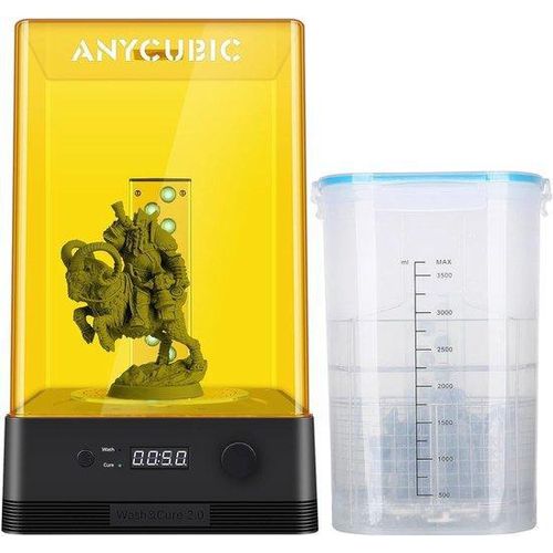Famanu 2-in-1 Wasch- und Aushärtungsmaschine für Resin 3D Drucker - Große Kapazität, Effizienz und leises Design