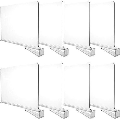 Famanu Plankverdelers 8 Stück - 30 x 20 cm - Transparent