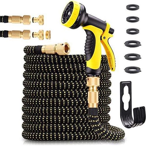 Gartenschlauch 30m, flexibel, 3-fach ausziehbar, aus 3-lagigem Latex, druckbeständig