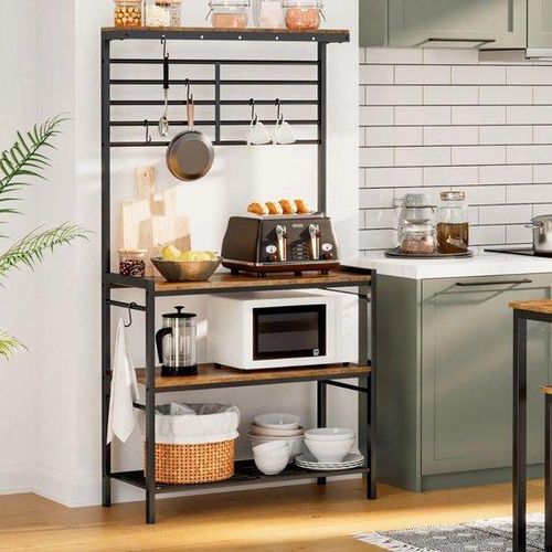 Famanu Kücheninsel mit Arbeitsfläche - Braun