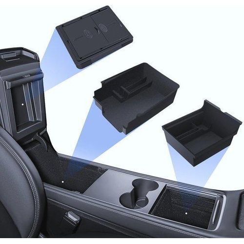Famanu Organizer Set für Tesla Model Y und Model 3 - Praktische Aufbewahrungslösungen