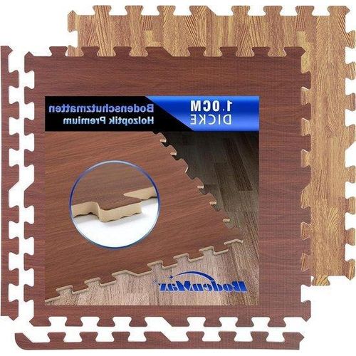 Famanu Puzzlemat 58x58cm - Set von 12 Stück für Fitnessräume