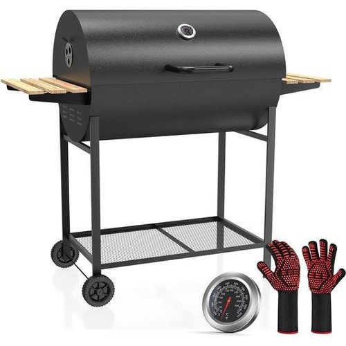 Famanu XXL Grillwagen mit Warmhaltefunktion - Schwarz