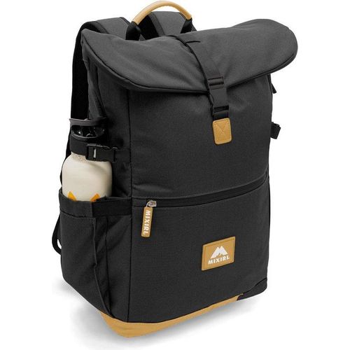 Famanu Wickelrucksack Stilvoller Wickelrucksack mit Wickelmatte Rolltop Rucksack Groß & Kinderwagenbefestigung für Reisen - Ideal für Mütter