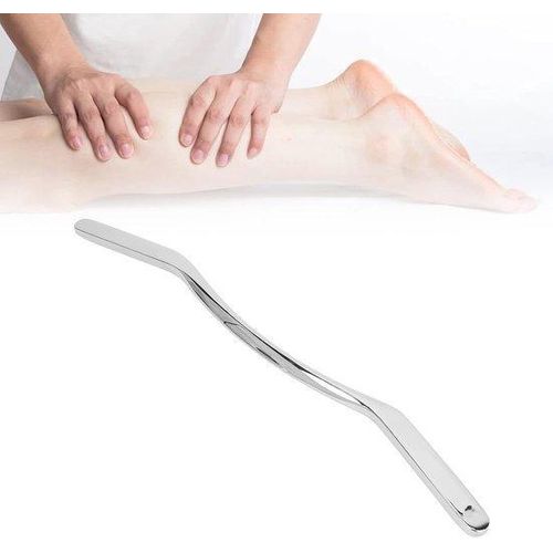 Famanu Gua Sha Massage Tool - Edelstahl, für Muskelverspannungen und Fettabbau