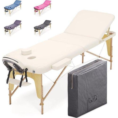 Famanu Massagetisch mit 3 Zonen - Tragbare Physiotherapie und Reiki Tisch 195x70 cm