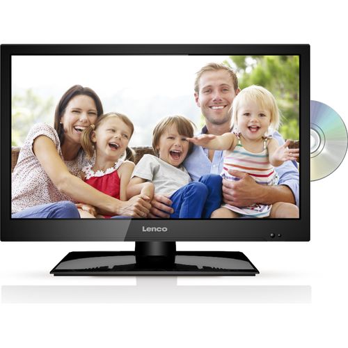 Lenco DVL-1962BK - 19 Zoll (47cm) HD-LED Fernseher mit integriertem DVD-Player - Triple Tuner (DVB-T/T2/S2/C) - 12 Volt Zubehör - Schwarz