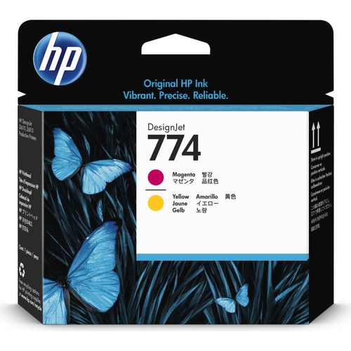HP 774 Magenta/Gelb DesignJet Druckkopf, HP DesignJet Z6810 Produktionsdrucker-Serie, HP DesignJet Z6610 Produktionsdrucker, Thermal Inkjet, Magenta, Gelb, P2V99A, Business, Singapur