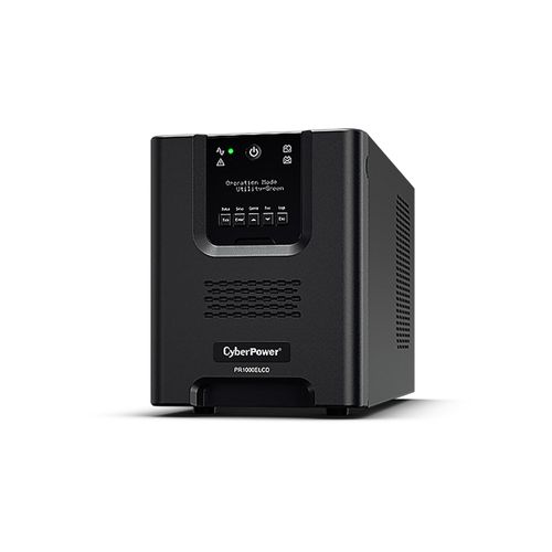 CyberPower PR1000ELCD, 1000 VA, 900 W, 230 V, C14 coupler, Plombierte Bleisäure (VRLA), 8 Stunde
